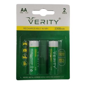 باتری قلم شارژی وریتی مدل AA 2300mAh